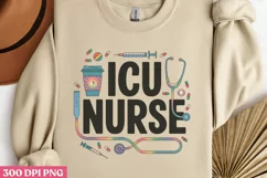 ICU nurse PNG, Nurse Sublimation PNG Product Image 2