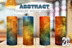 Colorful Tumbler Sublimation, Art Paint Tumbler Wrap Designs Product Image 1