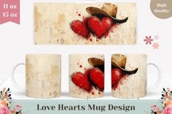 Western Mug Wrap Design, Cowboy Mug Sublimation Design Product Image 1