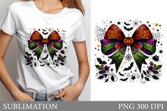 Halloween Bow Sublimation. Halloween Bow T-Shirt Design Product Image 1