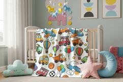 Soft fabric baby blanket mockup Product Image 2
