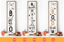 Farmhouse Halloween SVG 3 designs /Halloween Porch Signs SVG Product Image 1