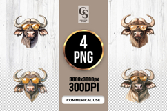 Buffalo Clipart PNG Product Image 1
