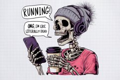 Funny Halloween Sublimation, Funny Halloween Skeleton Product Image 1