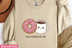 You Complete me PNG, Valentine Sublimation PNG Product Image 2