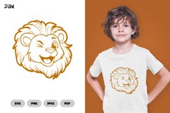 Lion SVG &amp; Clipart - Cartoon SVG Product Image 1