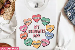 My students are PNG, Retro Teacher Sublimation PNG Product Image 2