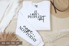 All peopled out SVG - Funny Sleeve T-Shirt Design Product Image 1