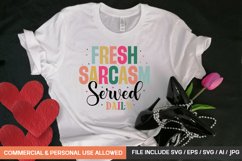 Fresh Sarcasm Served Daily Svg Product Image 1