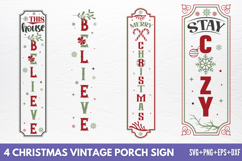 Christmas Vintage Porch Sign SVG Product Image 1