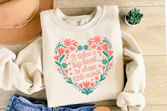 It takes a Big Heart to shape little minds svg | Shirt Svg Product Image 2
