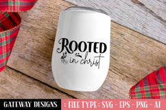 Rooted In Christ Svg Design Product Image 1