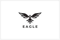 Eagle Flying Bird Logo Design Vector Illustration Product Image 1