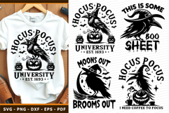 Halloween SVG, Raven SVG, hocus pocus T shirt designs PNG Product Image 1