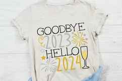 Goodbye 2023 Hello 2024 svg, New Year's Eve Svg, New Years. Product Image 4