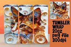 Feline Fantasy: 3D Cat Lover Tumbler - 20oz Product Image 1