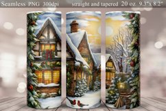 Christmas Tumbler Sublimation | Winter Tumbler Wrap Product Image 1