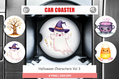 Car Coaster Halloween Characters Product Image 1