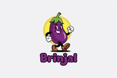 Brinjal Character Mascot Cartoon Product Image 1