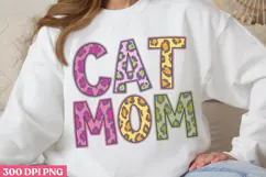 Cat Mom PNG, Cat Mom Sublimation PNG Product Image 2