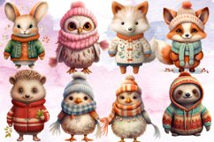 Boho Baby Animals Sublimation Clipart Bundle, Boho Baby PNG Product Image 2