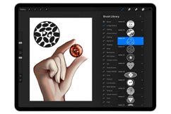 30 Procreate Vintage Buttons Stamp Brushes