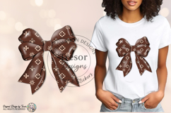 Luxury Brown Bow PNG Chic Fashion Ribbon Elegant Design Product Image 2