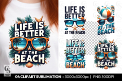 Beach summer clipart Sublimation PNG Product Image 1