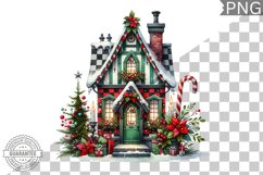 Christmas House Sublimation - Clipart PNG Design Product Image 1