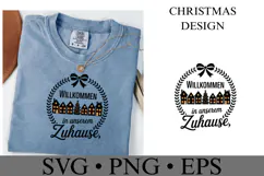 Willkommen in Unserem Zuhause Svg | Christmas | Shirt Svg Product Image 1