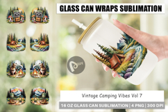 Glass Can Vintage Camping Vibes Product Image 1