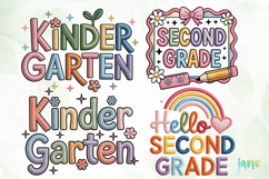 Teacher Embroidery Clipart Sublimation Product Image 1