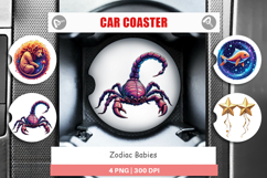 Car Coaster Zodiac Babies Product Image 1