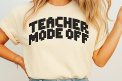 Teacher mode off SVG Product Image 1