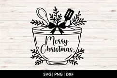 Christmas Kitchen SVG, Merry Christmas Kitchen Cut File Product Image 1