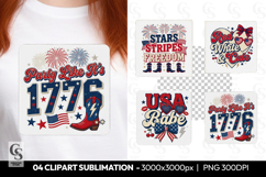 Party Like It’s 1776 Patriotic USA Sublimation PNG Product Image 1