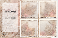 Vintage floral digital paper Product Image 1