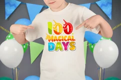 100 magical days SVG Design, 100 day of school SVG Design Product Image 2