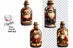 Christmas, Santa, Ephemera, PNG, Junk Journal, clipart Product Image 1