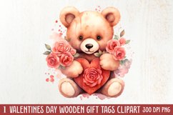 Vintage Valentines Day Flowers Clipart Product Image 1
