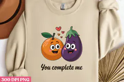 You Complete me PNG, Valentine Sublimation PNG Product Image 2