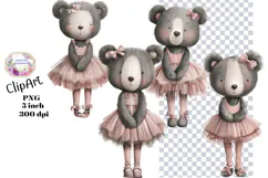 Bear, Teddy Bear, Shabby Chic, Ephemera, PNG, Clipart Product Image 1