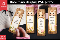 Printable Christian bookmarks Cute Easter Faith Bookmark Product Image 1