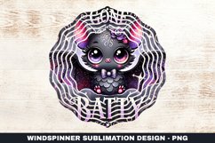 Gone Batty Wind Spinner Sublimation Design Product Image 1