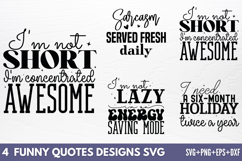 Funny Quotes Designs SVG Product Image 1