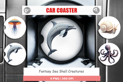 Car Coaster Fantasy Sea Creatures Product Image 1