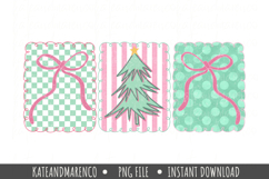 Preppy Pink Christmas PNG | Christmas Coquette PNG Product Image 1