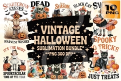 Vintage Halloween PNG Bundle Product Image 1
