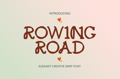 Rowing Road Bold Font Product Image 1