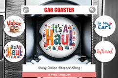 Sassy Online Shopper Car Coaster Product Image 1